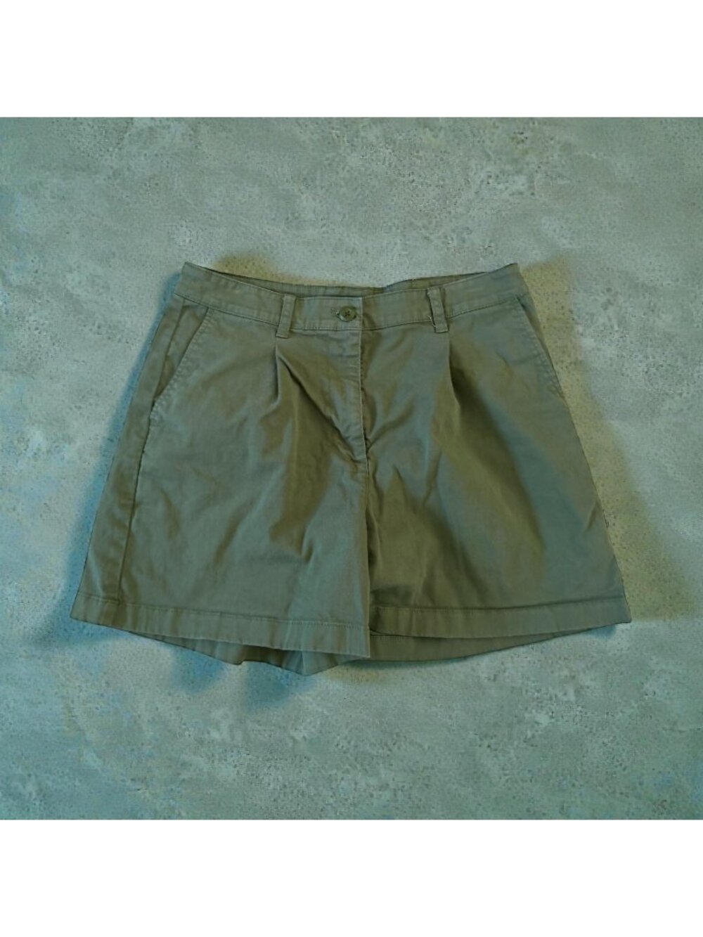 J CREW Olive Green Cotton Blend Shorts Size US 8